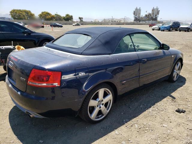 WAUAF48HX9K008027 - 2009 AUDI A4 2.0T CABRIOLET BLUE photo 3