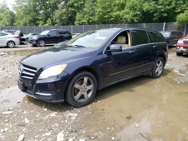 4JGCB6FE8BA127682 - 2011 MERCEDES-BENZ R 350 4MATIC BLUE photo 1