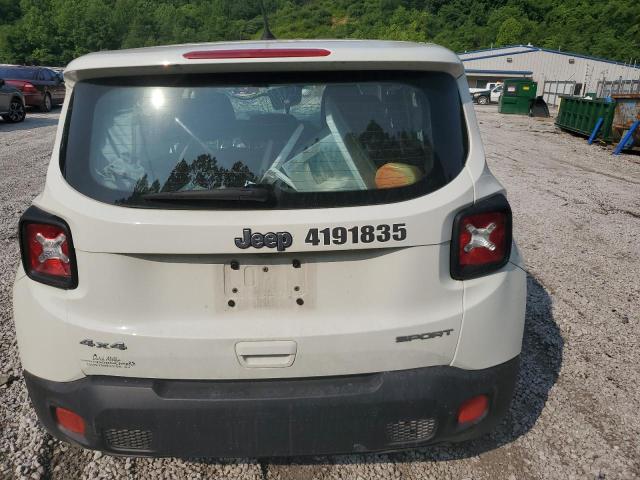 ZACCJBAB6JPJ54419 - 2018 JEEP RENEGADE SPORT Ақ фото 6