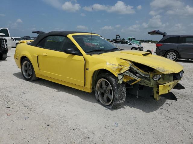 1FAFP45X92F205213 - 2002 FORD MUSTANG GT YELLOW photo 4