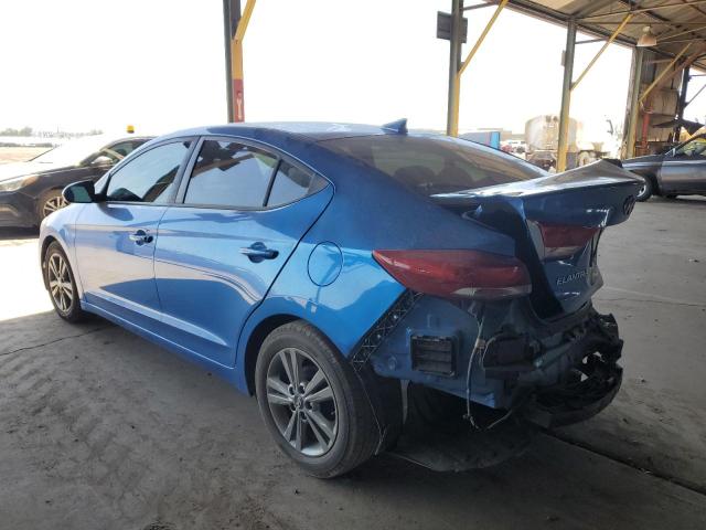 5NPD84LF5HH010863 - 2017 HYUNDAI ELANTRA SE BLUE photo 2