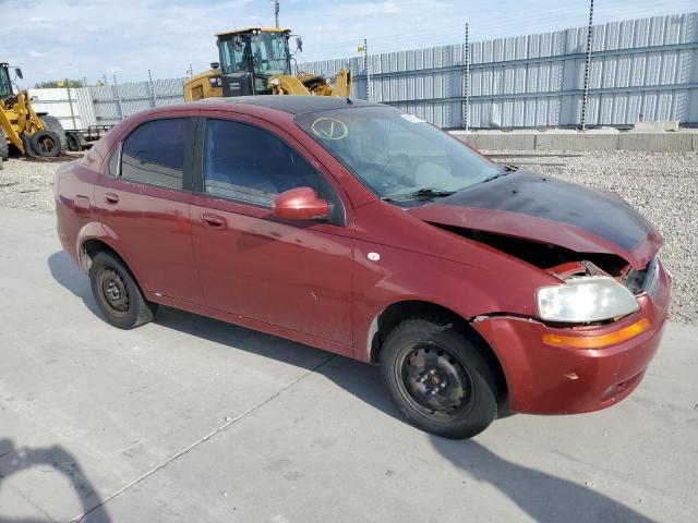 KL1TD52685B331766 - 2005 CHEVROLET AVEO BASE BURGUNDY photo 4