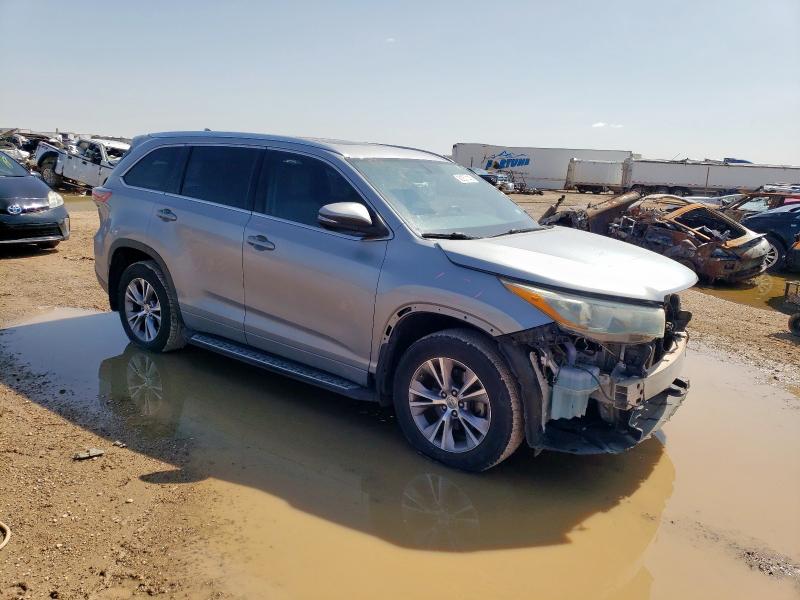 5TDKKRFH8FS050591 - 2015 TOYOTA HIGHLANDER XLE GRAY photo 4