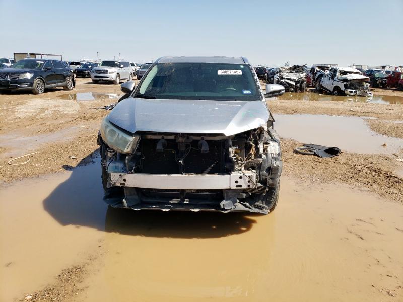 5TDKKRFH8FS050591 - 2015 TOYOTA HIGHLANDER XLE GRAY photo 5