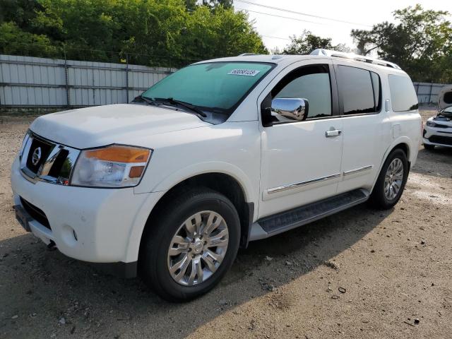 5N1AA0NE7FN609759 - 2015 NISSAN ARMADA PLATINUM WHITE photo 1