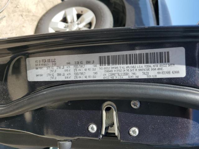 1C6RR6TT8LS135801 - 2020 RAM 1500 CLASS SLT 黑色 照片 12
