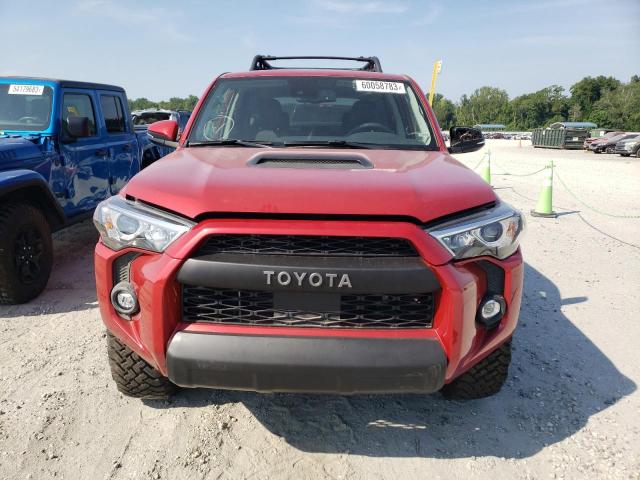 JTERU5JR6N6021277 - 2022 TOYOTA 4RUNNER SR5 PREMIUM RED photo 5