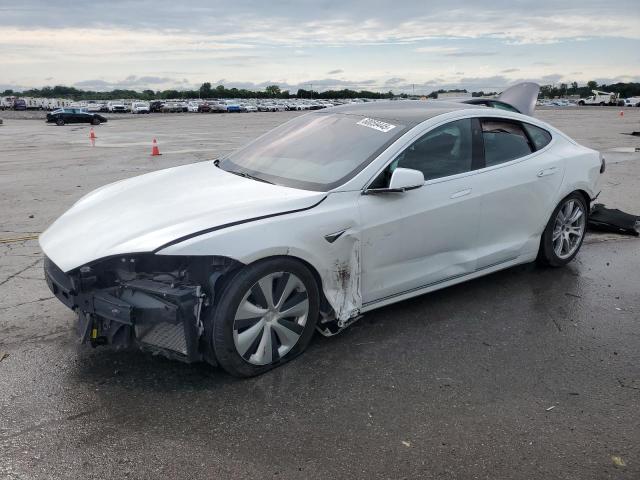 5YJSA1E24MF425928 - 2021 TESLA MODEL S WHITE photo 1