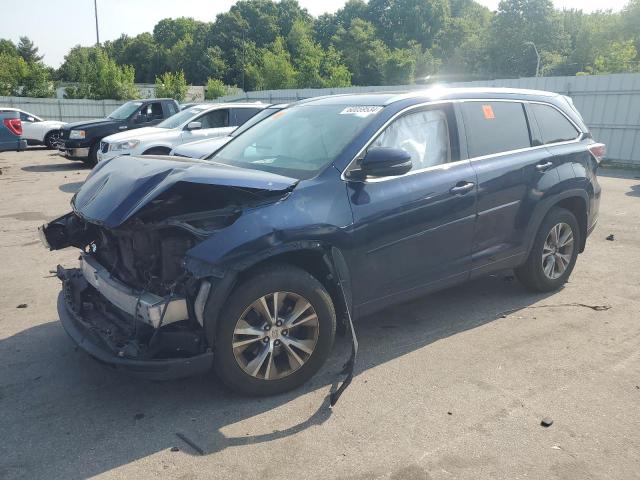 5TDJKRFH4FS182016 - 2015 TOYOTA HIGHLANDER XLE BLUE photo 1