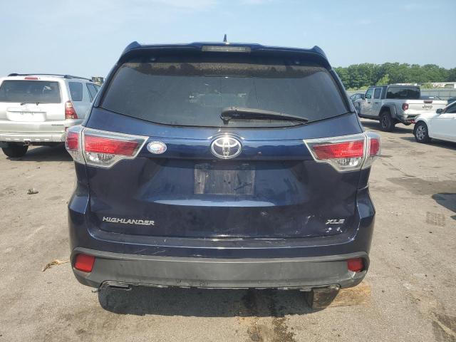 5TDJKRFH4FS182016 - 2015 TOYOTA HIGHLANDER XLE BLUE photo 6
