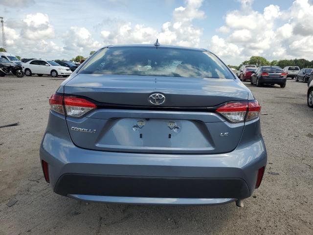 5YFEPMAE6NP387590 - 2022 TOYOTA COROLLA LE BLUE photo 6