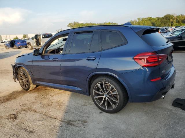 5UXTY5C01M9G20907 - 2021 BMW X3 XDRIVE30I BLUE photo 2