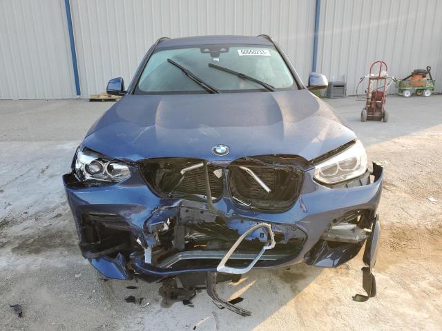 5UXTY5C01M9G20907 - 2021 BMW X3 XDRIVE30I BLUE photo 5