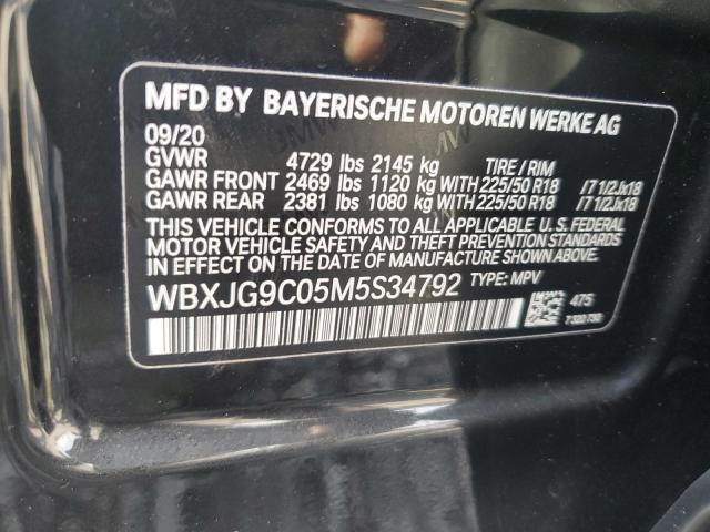 WBXJG9C05M5S34792 - 2021 BMW X1 XDRIVE28I BLACK photo 13