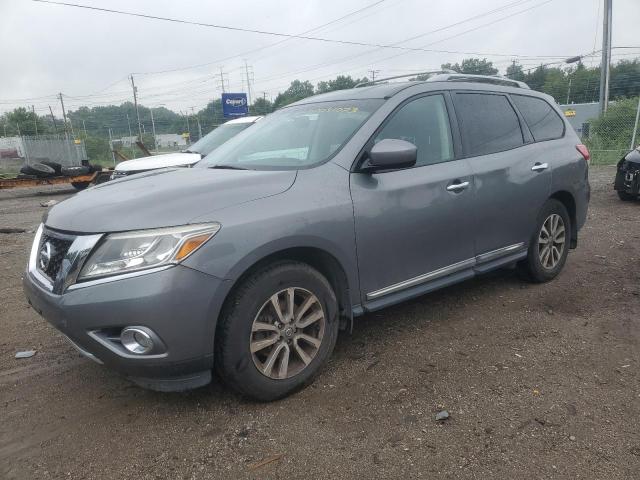 5N1AR2MM6FC694781 - 2015 NISSAN PATHFINDER S GRAY photo 1