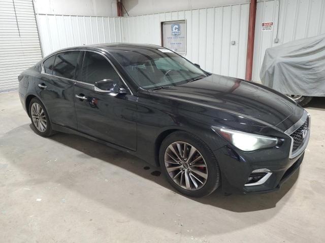 JN1EV7AR3JM443740 - 2018 INFINITI Q50 LUXE BLACK photo 4