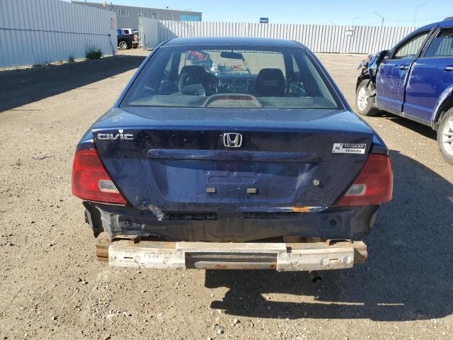 1HGEM22543L805745 - 2003 HONDA CIVIC LX BLUE photo 6