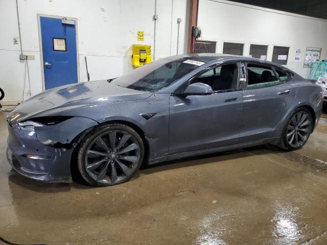 5YJSA1E64NF460280 - 2022 TESLA MODEL S CHARCOAL photo 1