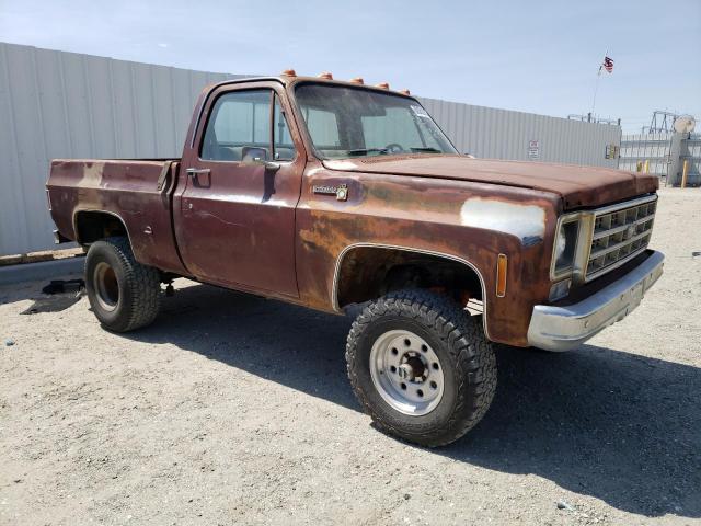 CKR147Z188741 - 1977 CHEVROLET SCOTTSDALE BROWN photo 4