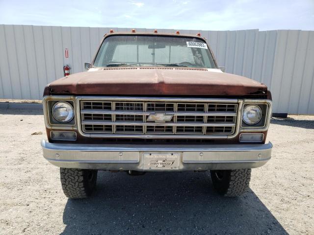 CKR147Z188741 - 1977 CHEVROLET SCOTTSDALE BROWN photo 5