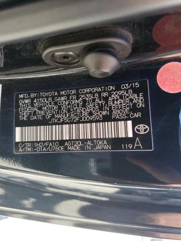 JTKJF5C72FJ009593 - 2015 TOYOTA SCION TC 灰色 照片 12