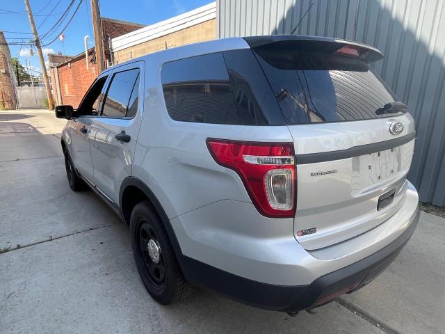 1FM5K8AR2EGA92864 - 2014 FORD EXPLORER POLICE INTERCEPTOR SILVER photo 3