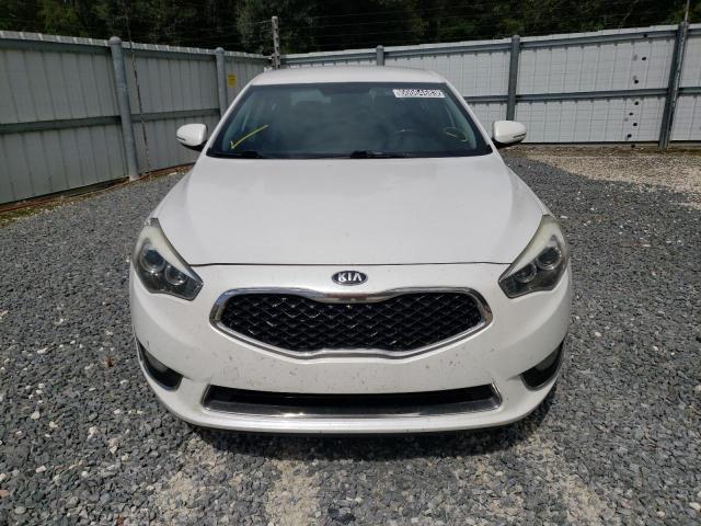 KNALN4D70E5130624 - 2014 KIA CADENZA PREMIUM WHITE photo 5