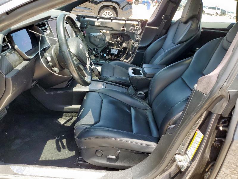 5YJSA1E15HF223354 - 2017 TESLA MODEL S GRAY photo 7