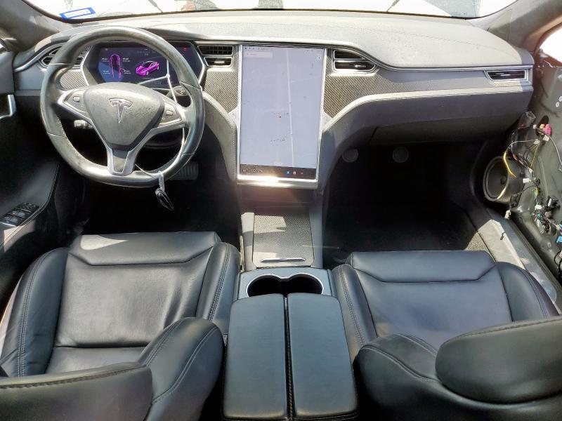 5YJSA1E15HF223354 - 2017 TESLA MODEL S GRAY photo 8