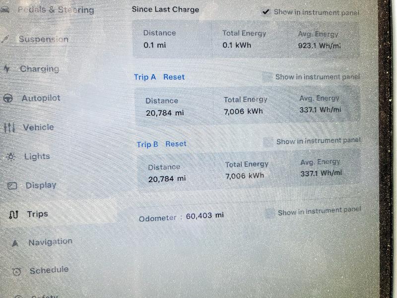 5YJSA1E15HF223354 - 2017 TESLA MODEL S GRAY photo 9