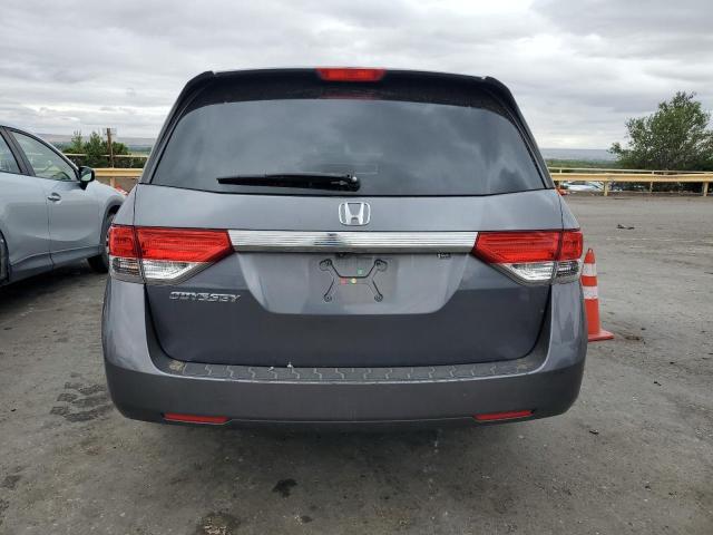 5FNRL5H60EB042441 - 2014 HONDA ODYSSEY EXL GRAY photo 6