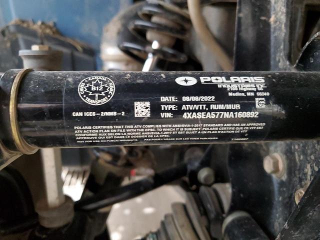 4XASEA577NA160892 - 2022 POLARIS SPORTSMAN 570 BLUE photo 10