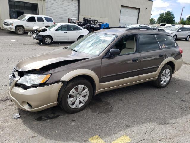 4S4BP60C486306429 - 2008 SUBARU OUTBACK BROWN photo 1