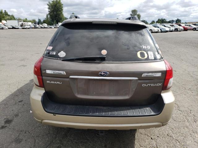 4S4BP60C486306429 - 2008 SUBARU OUTBACK BROWN photo 6