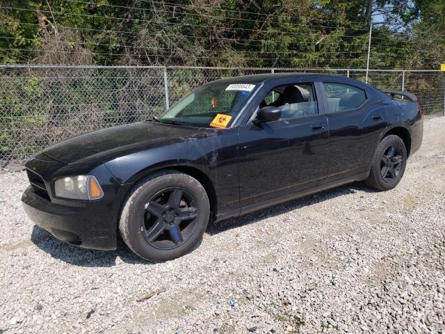 2B3KA43R58H200873 - 2008 DODGE CHARGER BLACK photo 1