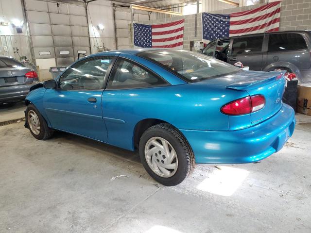 1G1JC1249X7215923 - 1999 CHEVROLET CAVALIER BASE BLUE photo 2