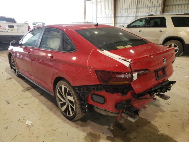 3VW6T7BU5KM184682 - 2019 VOLKSWAGEN JETTA GLI RED photo 3