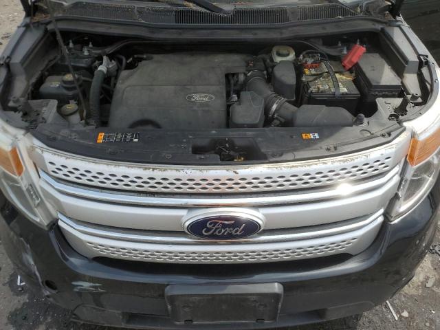 1FM5K8D84DGC76463 - 2013 FORD EXPLORER XLT BLACK photo 12