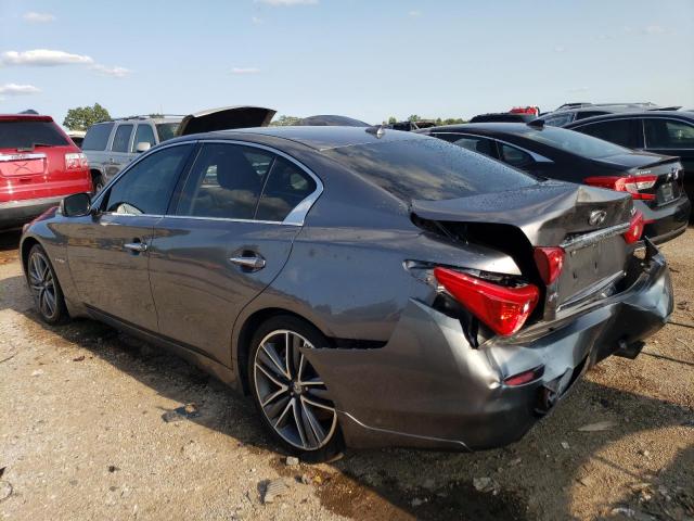 JN1AV7AR3EM702814 - 2014 INFINITI Q50 HYBRID PREMIUM GRAY photo 2