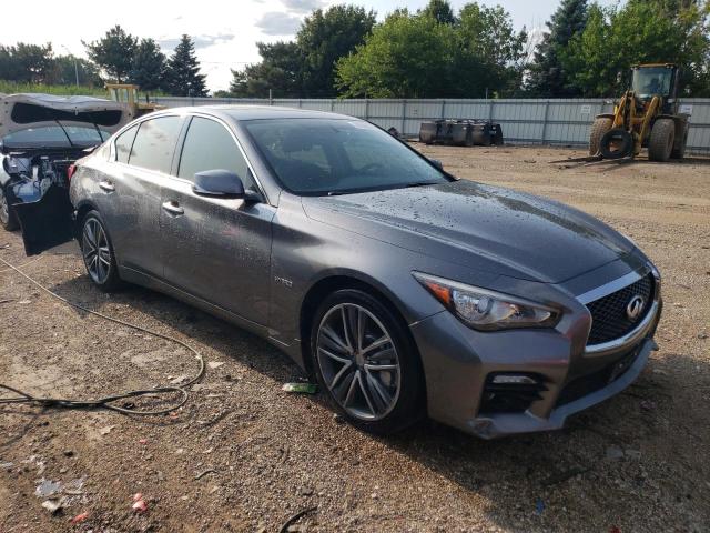 JN1AV7AR3EM702814 - 2014 INFINITI Q50 HYBRID PREMIUM GRAY photo 4