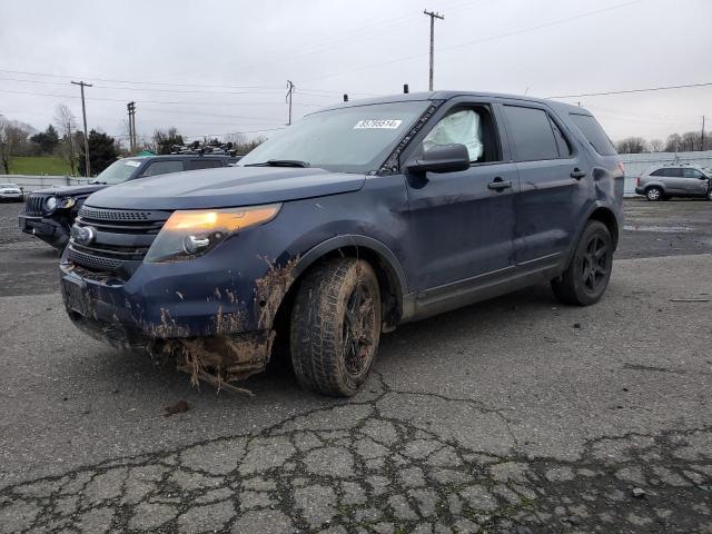 1FM5K8AR9DGA68768 - 2013 FORD EXPLORER POLICE INTERCEPTOR BLUE photo 1