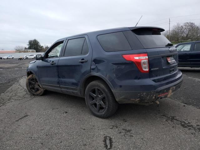 1FM5K8AR9DGA68768 - 2013 FORD EXPLORER POLICE INTERCEPTOR BLUE photo 2