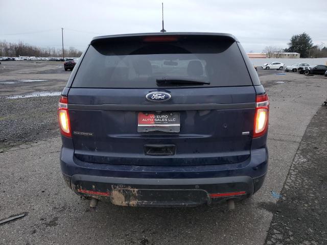 1FM5K8AR9DGA68768 - 2013 FORD EXPLORER POLICE INTERCEPTOR BLUE photo 6