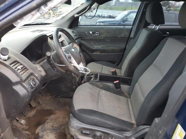 1FM5K8AR9DGA68768 - 2013 FORD EXPLORER POLICE INTERCEPTOR BLUE photo 7