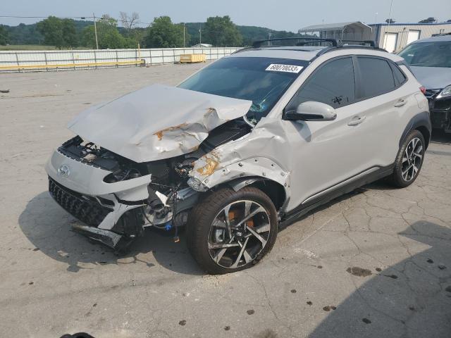 KM8K53A37PU031989 - 2023 HYUNDAI KONA LIMITED GRAY photo 1