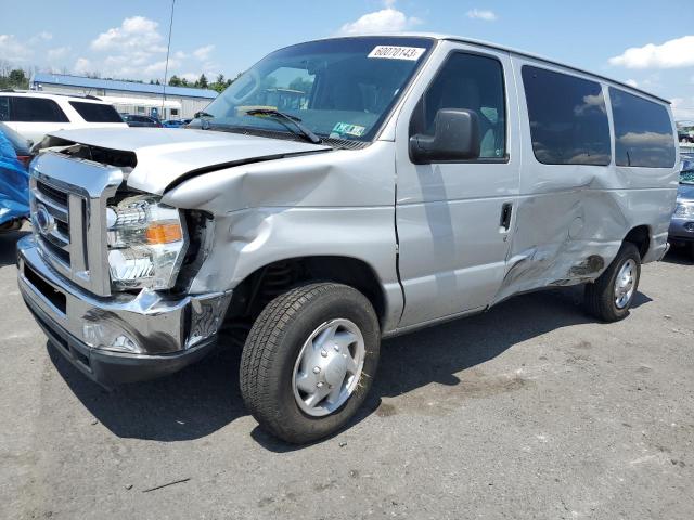 1FBNE31L09DA77088 - 2009 FORD ECONOLINE E350 SUPER DUTY WAGON SILVER photo 1