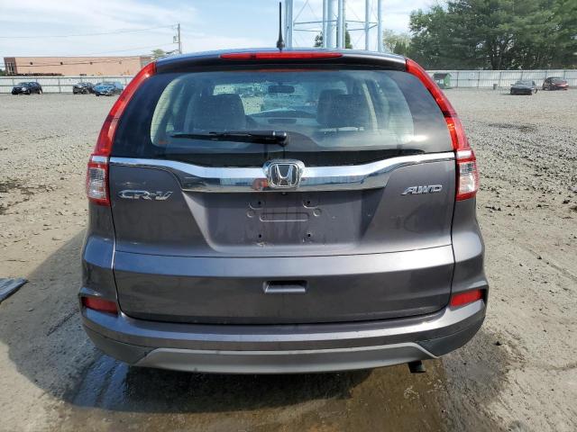 5J6RM4H36FL027206 - 2015 HONDA CR-V LX GRAY photo 6