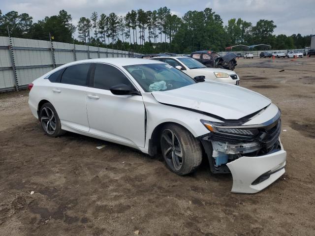 1HGCV1F33NA105012 - 2022 HONDA ACCORD SPORT WHITE photo 4