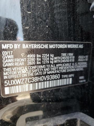 5UXWZ7C38H0V93860 - 2017 BMW X3 SDRIVE28I BLACK photo 13