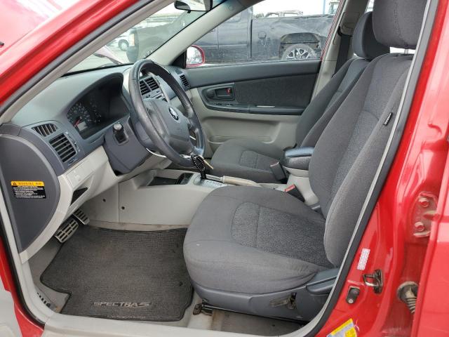 KNAFE161465284890 - 2006 KIA SPECTRA5 RED photo 7